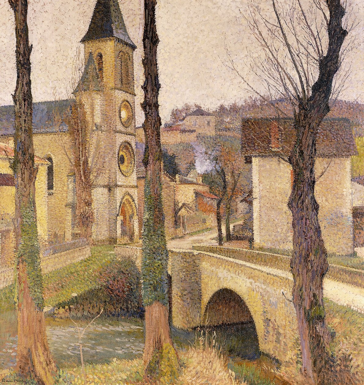 Bastide-du-Vertin silta; Silta Bastide-du-Vertissä, noin 1920 tekijältä Henri Martin