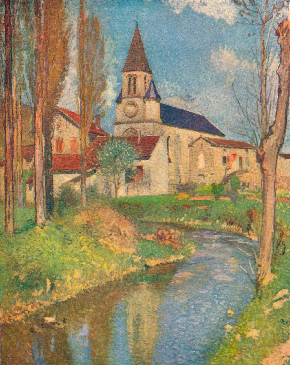 La Bastiden kirkko, vuodelta 1915 tekijältä Henri Martin