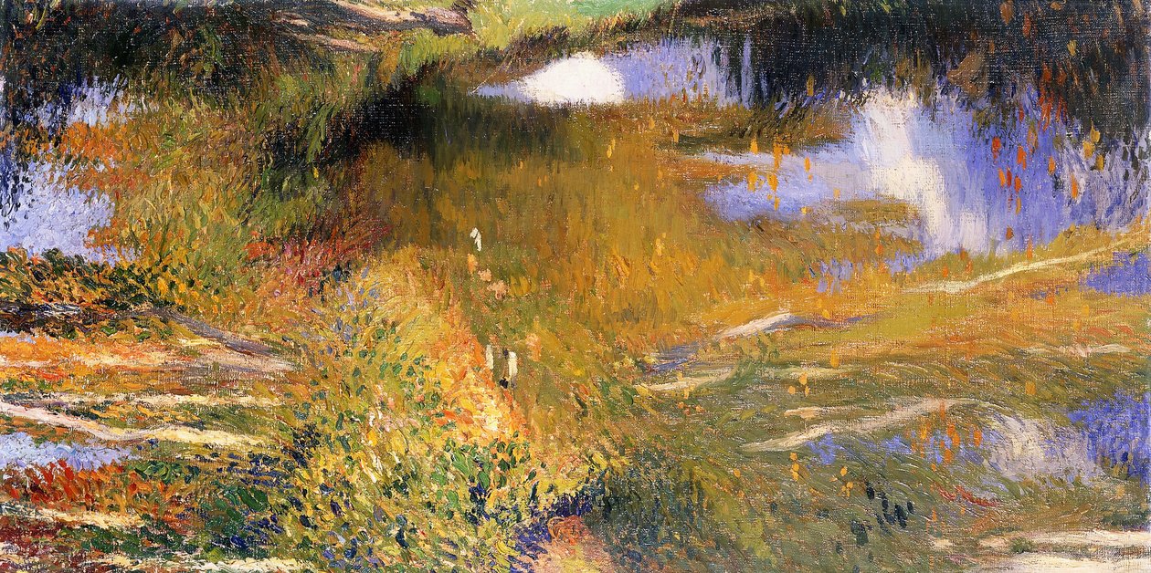 Green lähellä Bastide du Vert; Le Vert lähellä Bastide du Vertiä, tekijältä Henri Martin