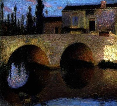 Vanha silta (öljy kankaalle) tekijältä Henri Martin