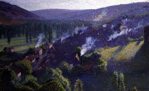 The Valley (öljy kankaalle) tekijältä Henri Martin