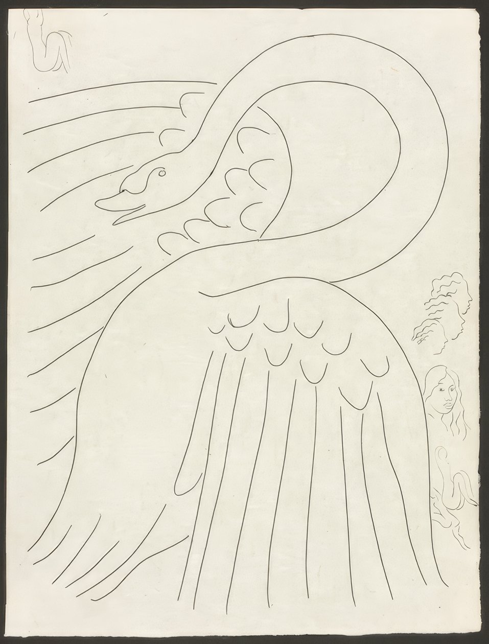 Muutama sonetti: Poesies de Mallarmé -teoksen etukuva, levy 24. tekijältä Henri Matisse