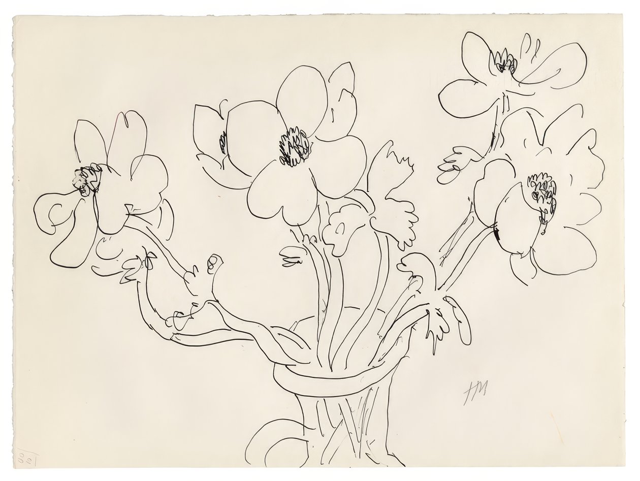 Anémones maljakossa tekijältä Henri Matisse