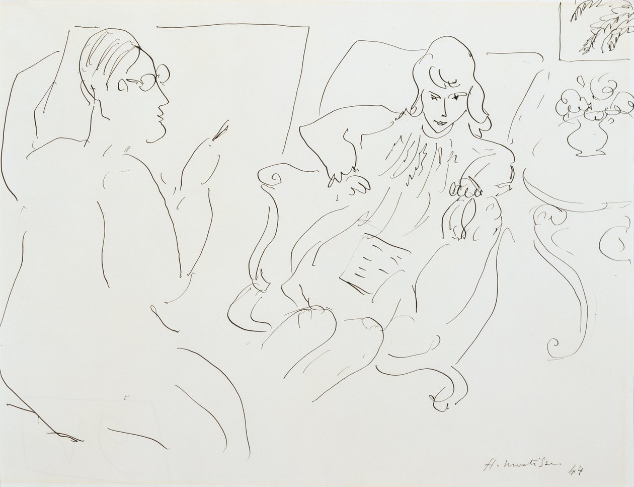 Taiteilija ja malli tekijältä Henri Matisse