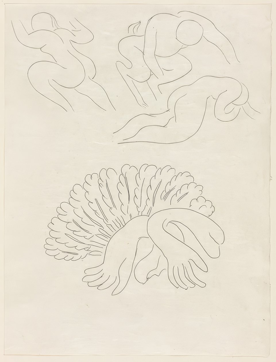 Autre Eventail, de Mademoiselle Mallarmé, levy 21 teoksesta Poesies de Mallarmé. tekijältä Henri Matisse