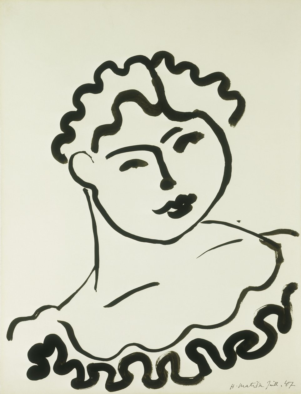 Naisen rintakuva (Tati) tekijältä Henri Matisse