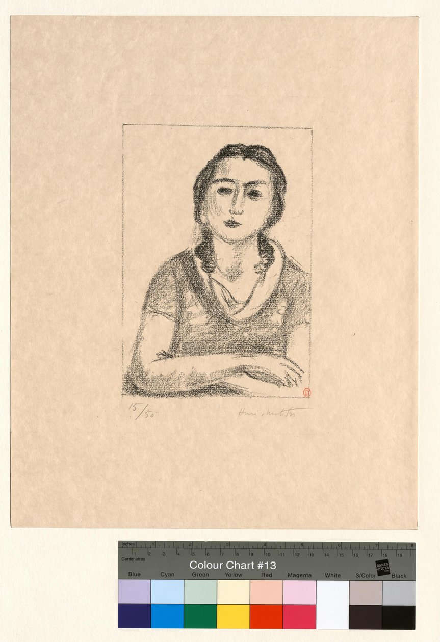 Nuoren tytön rintakuva, käsivarret ristissä tekijältä Henri Matisse
