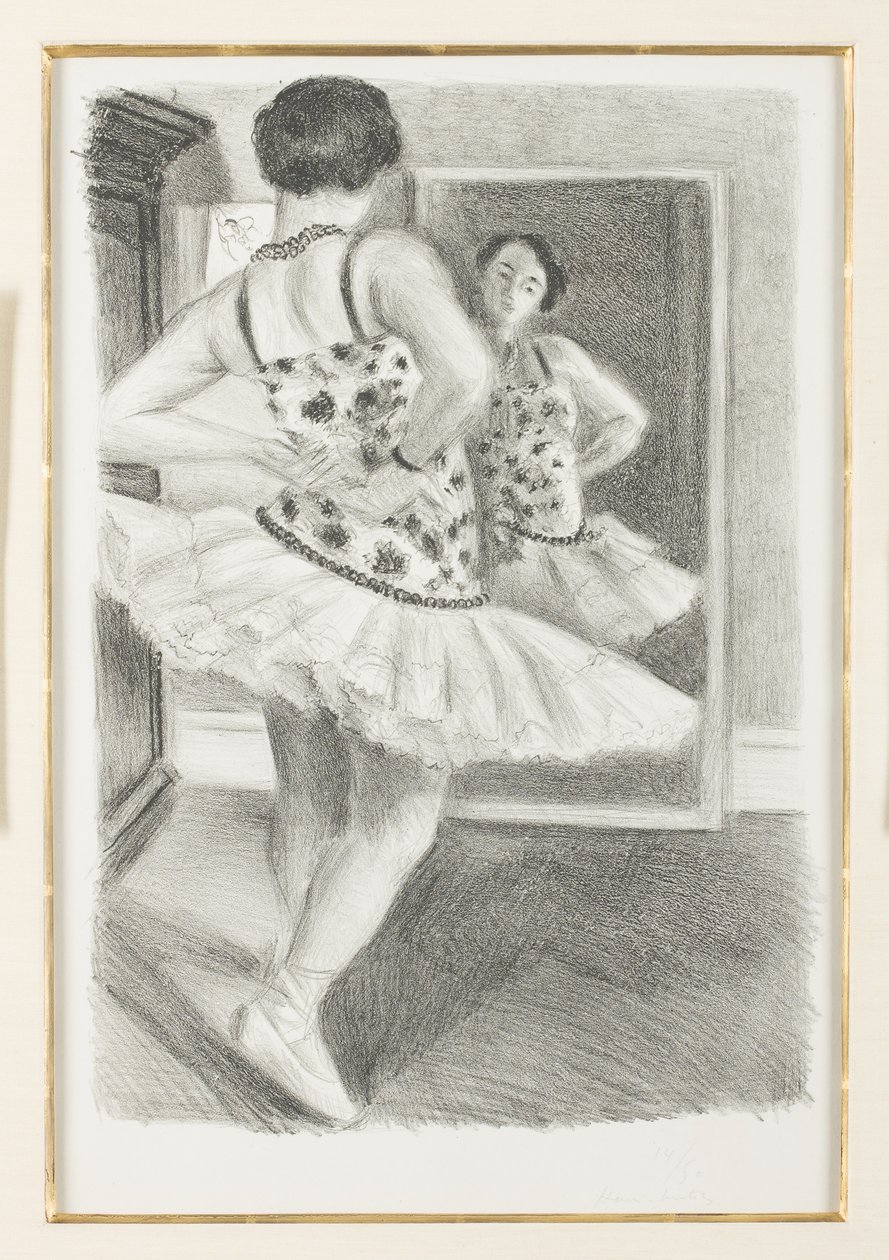 Tanssija heijastuu peiliin tekijältä Henri Matisse