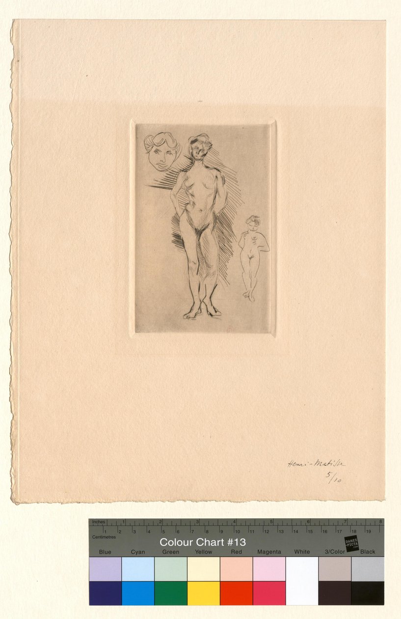 Kaksi alastonta hahmoa, yksi pää tekijältä Henri Matisse