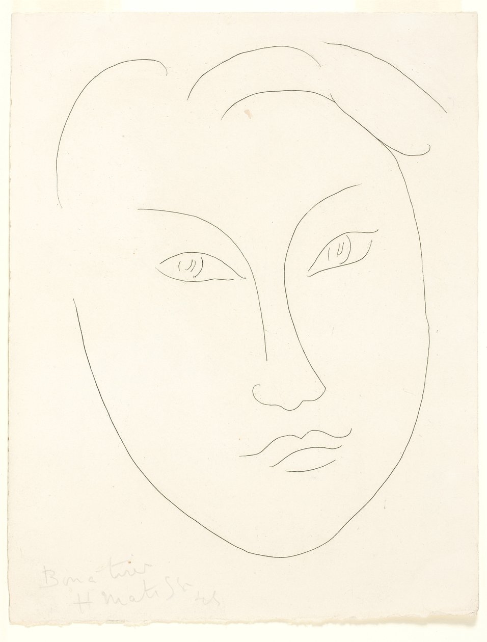 Nuoren pojan kasvot tekijältä Henri Matisse