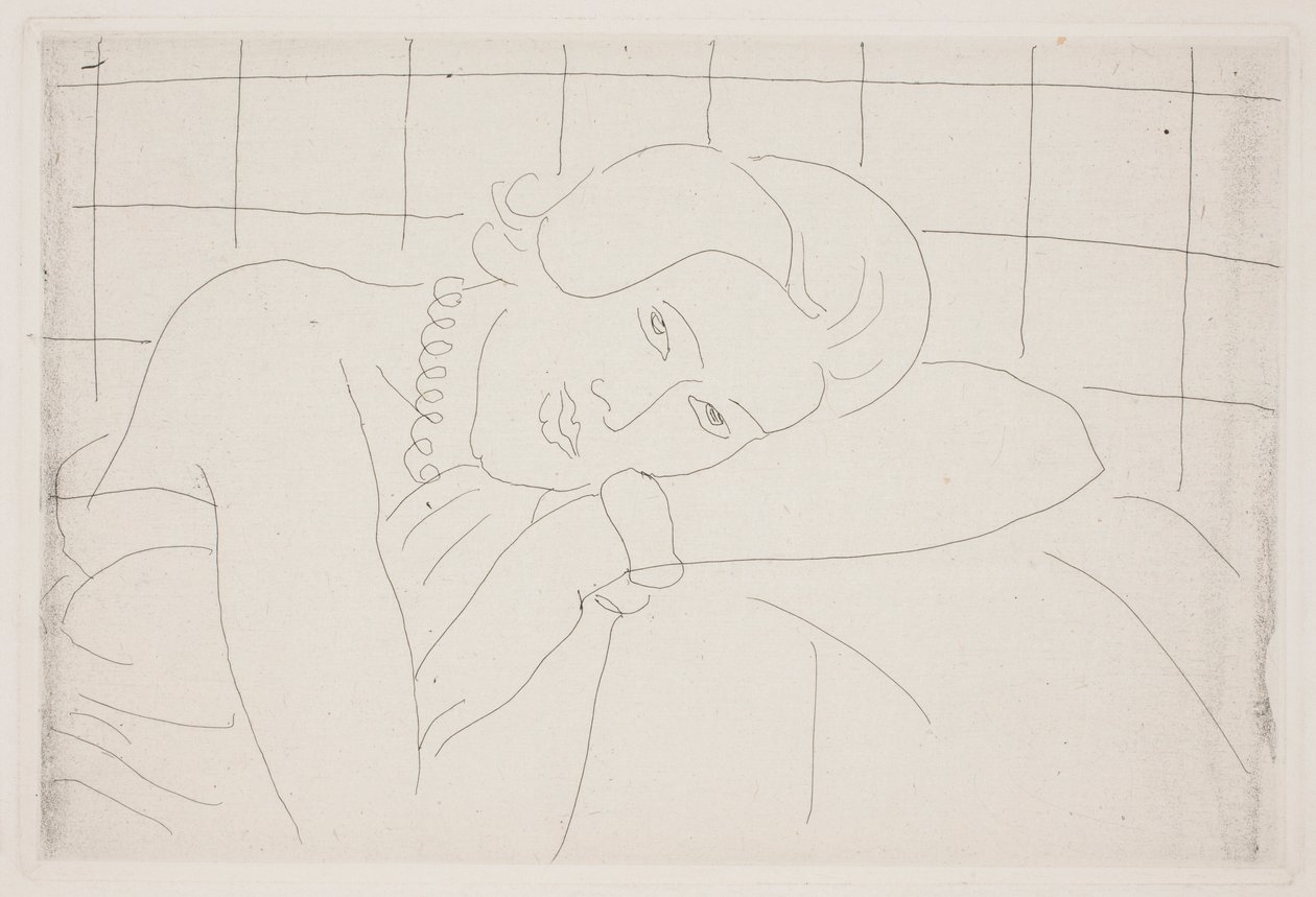 Nainen kaulakoru kaulassaan tekijältä Henri Matisse