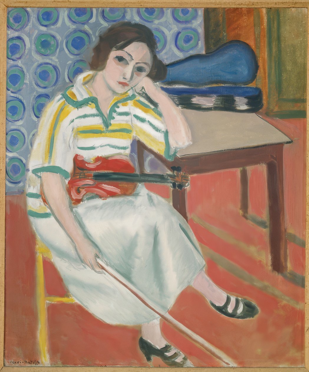 Nainen viulun kanssa tekijältä Henri Matisse