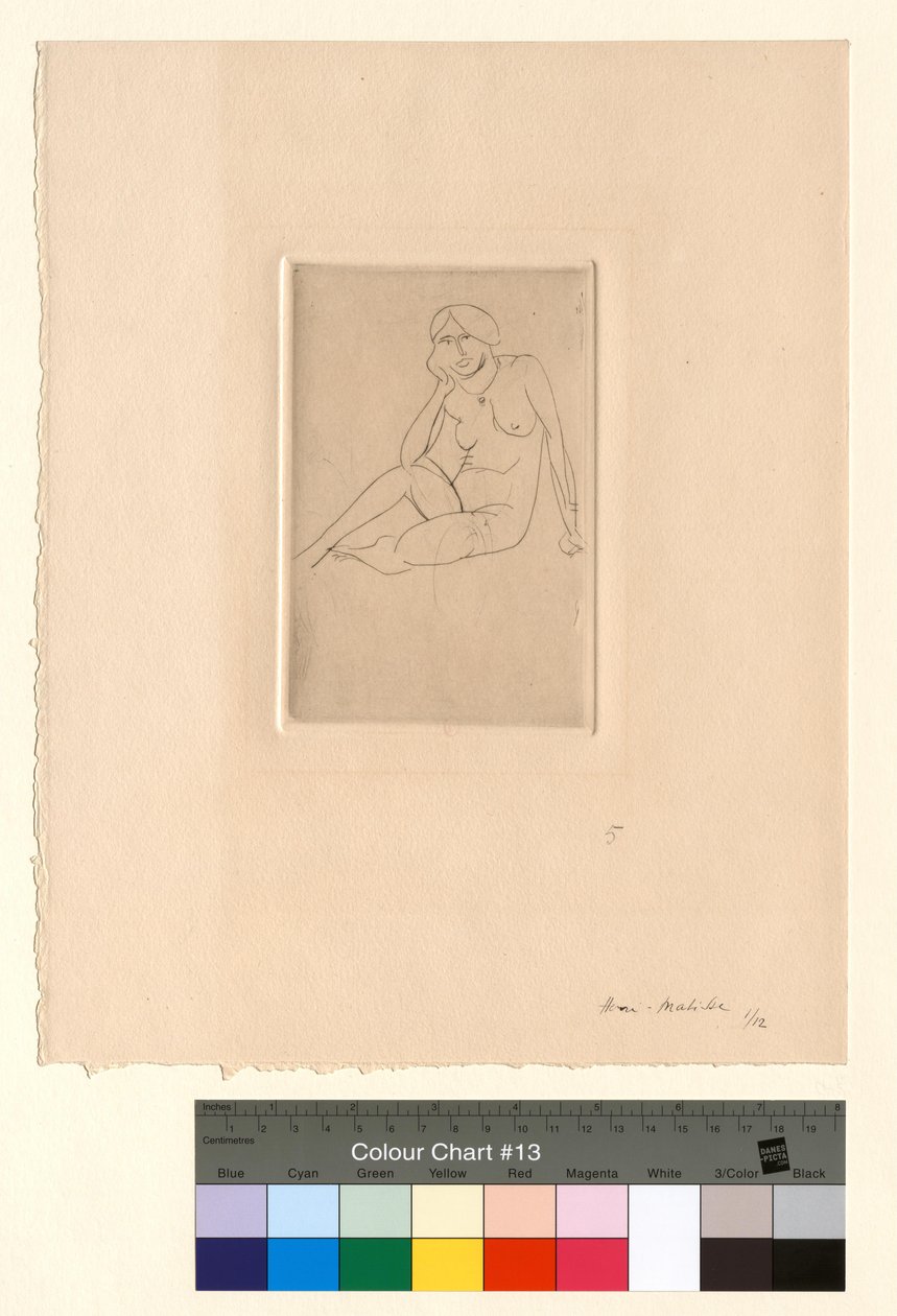 Istuva hahmo - alaston tekijältä Henri Matisse