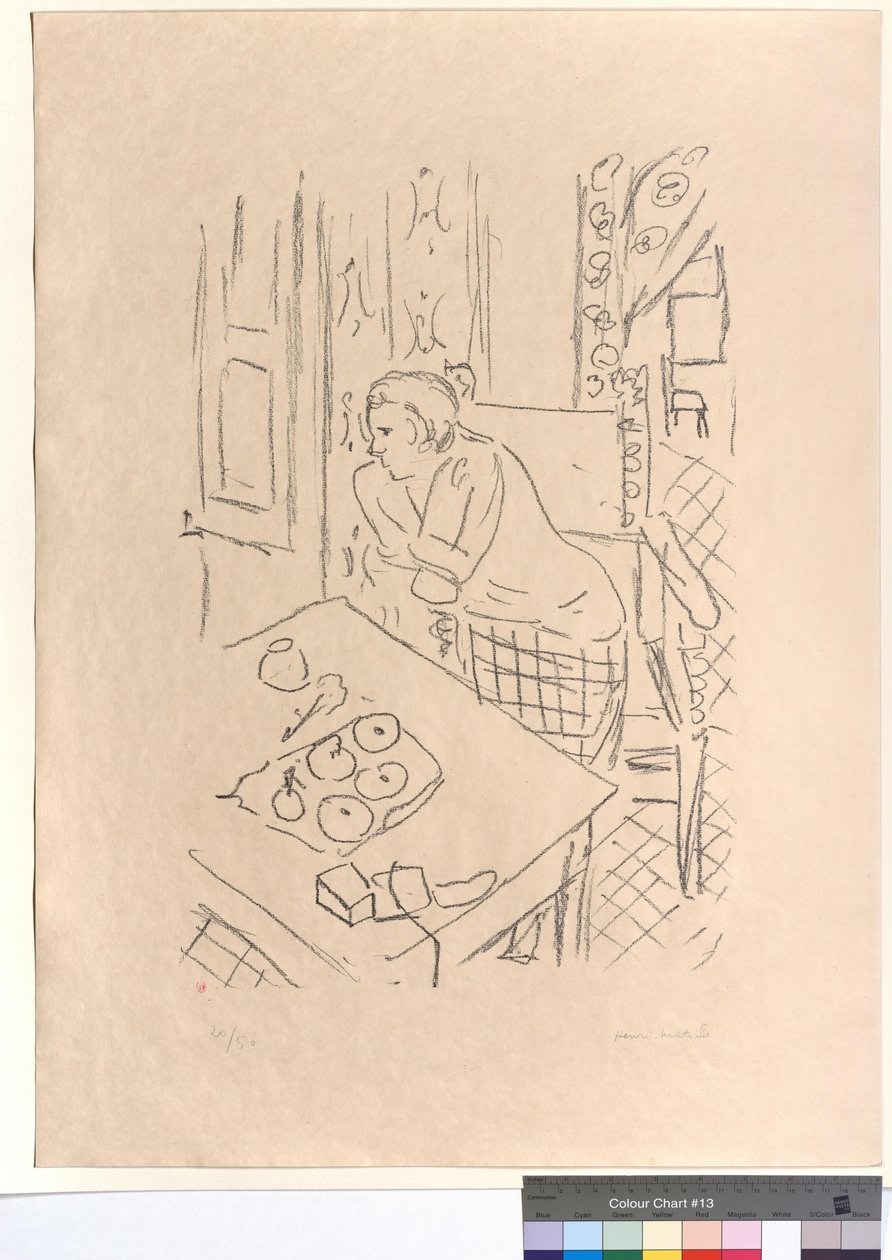 Hahmo sisätilassa tekijältä Henri Matisse