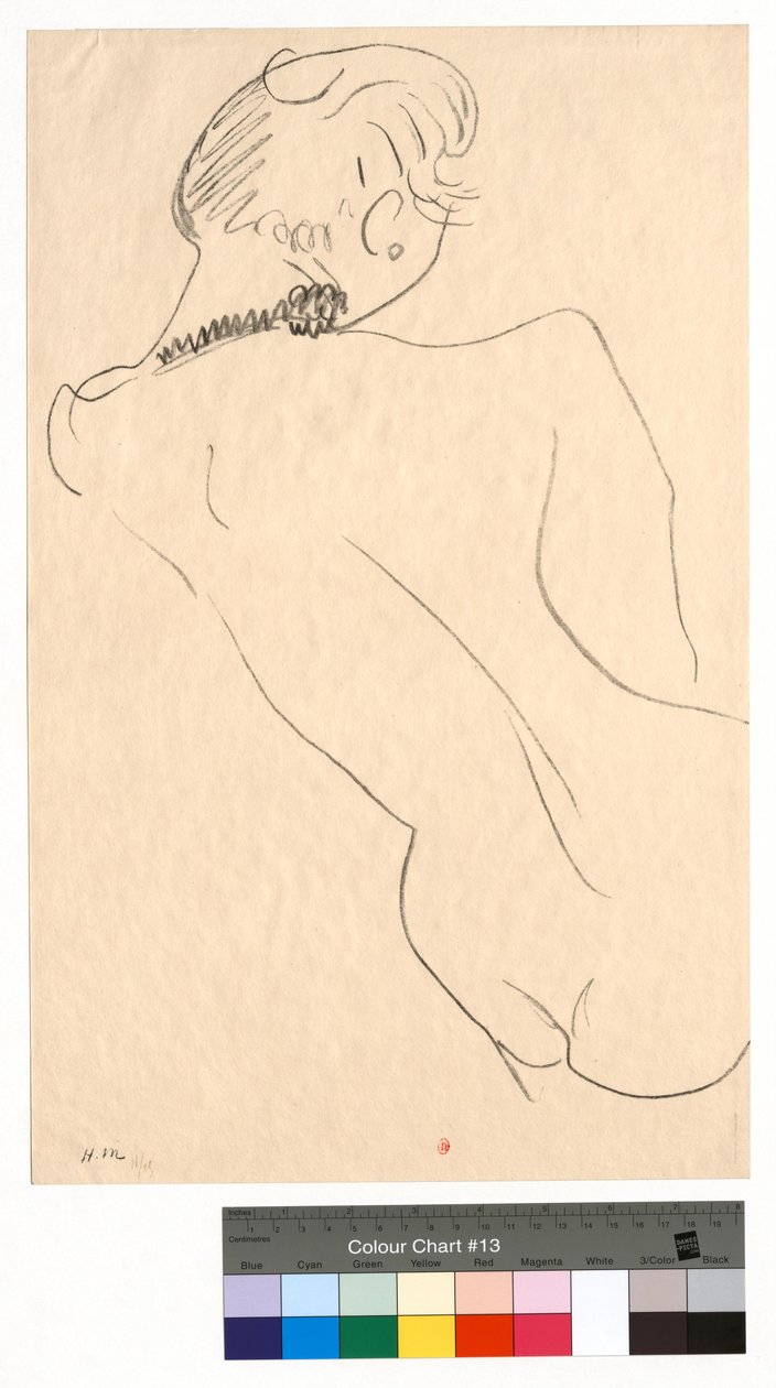 Selin kuvattu hahmo, jolla on musta kaulanauha tekijältä Henri Matisse