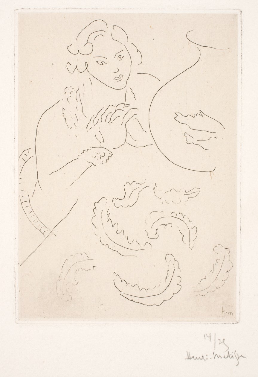 Kuva kultaisten kalojen vieressä tekijältä Henri Matisse