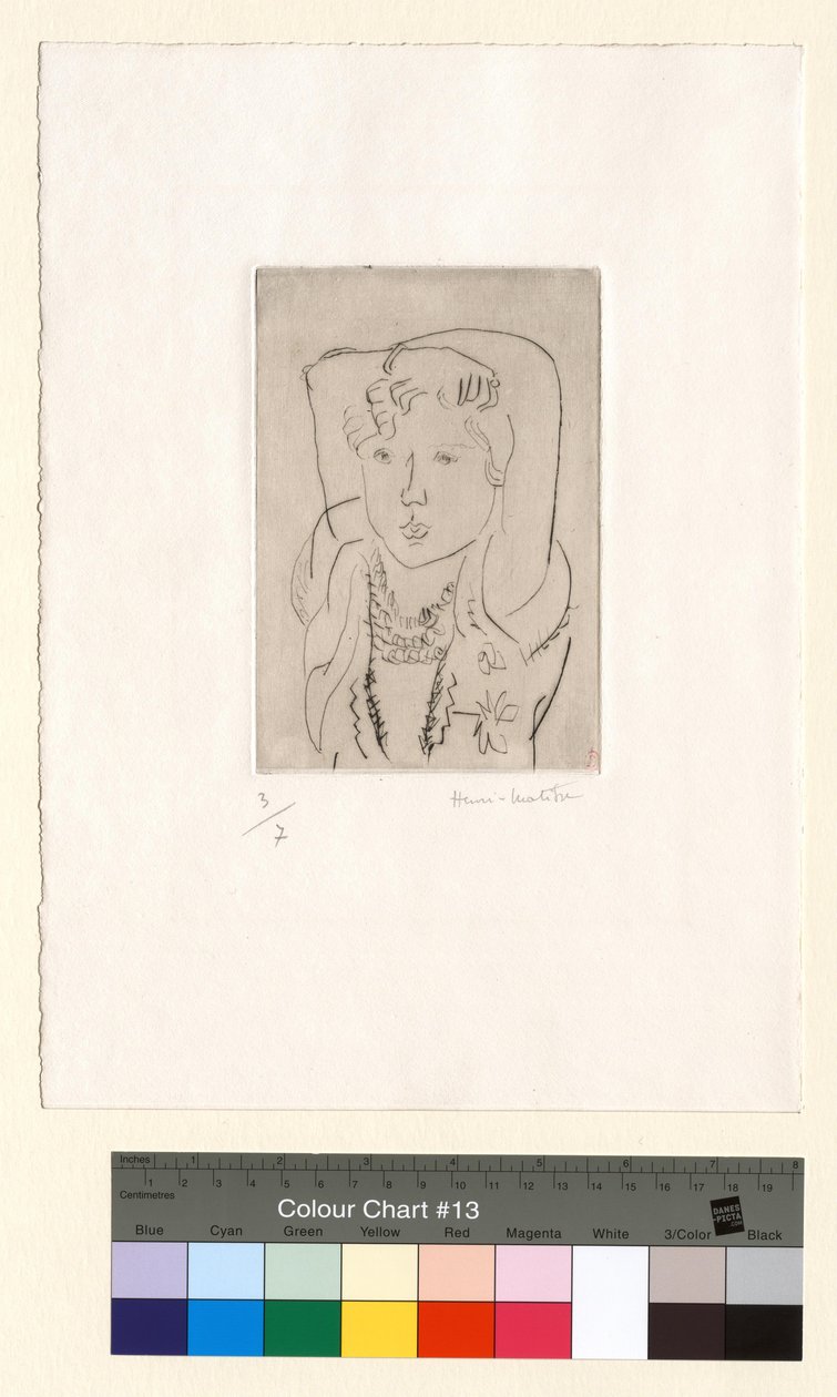 Pikkutyttö, kädet pään päällä tekijältä Henri Matisse