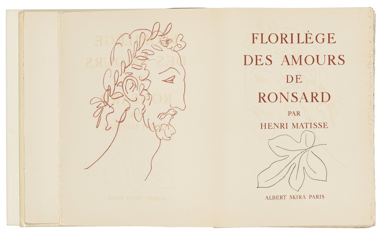 Valikoima Ronsardin Amoursia tekijältä Henri Matisse