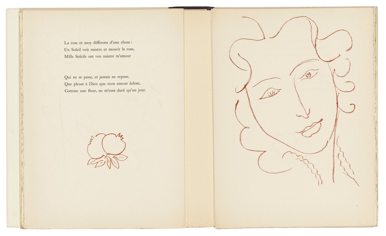 Valikoima Ronsardin Amoursia tekijältä Henri Matisse