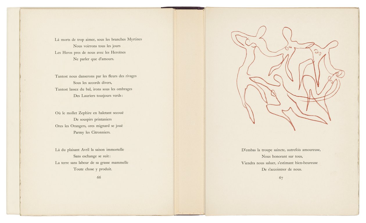Valikoima Ronsardin Amoursia tekijältä Henri Matisse