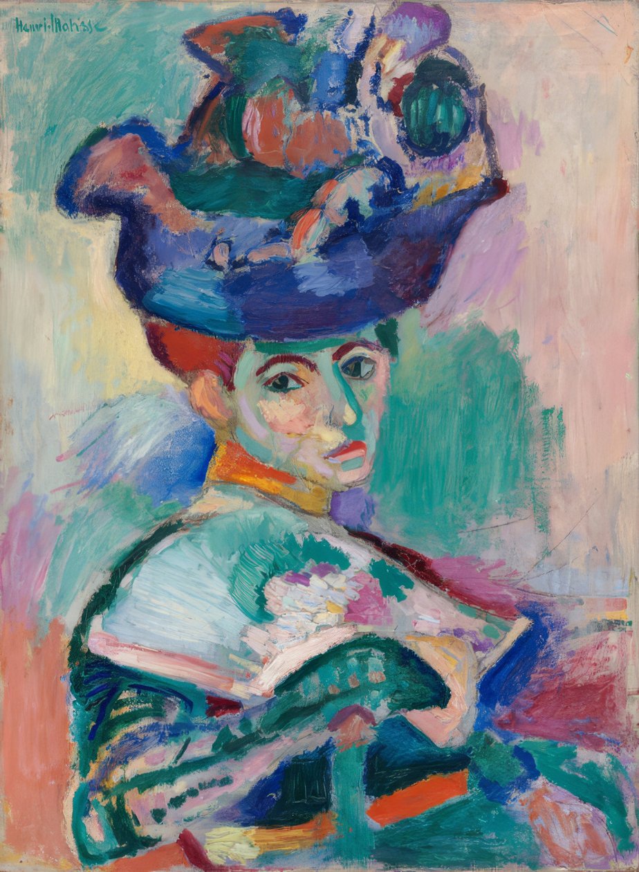 Nainen hattu päässä tekijältä Henri Matisse