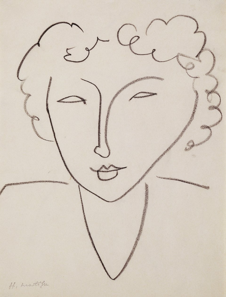 Naisen pää; Tete de Femme tekijältä Henri Matisse