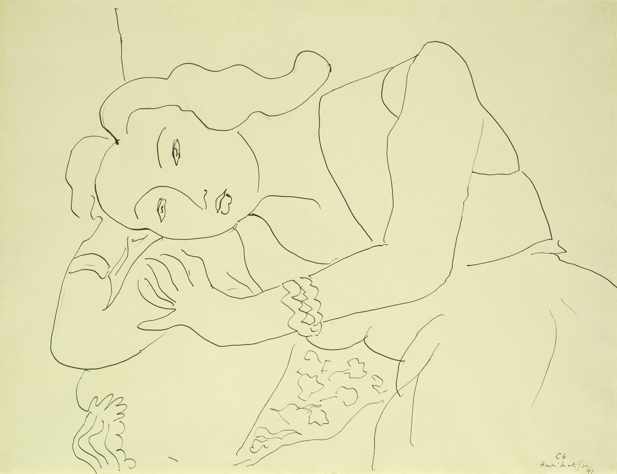 Naisen pää tekijältä Henri Matisse