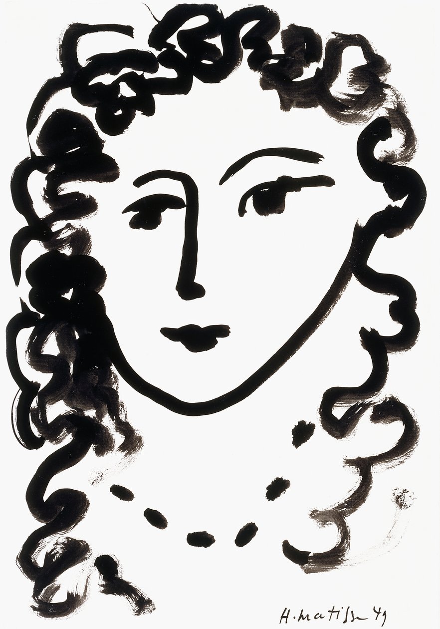 Naisen pää tekijältä Henri Matisse