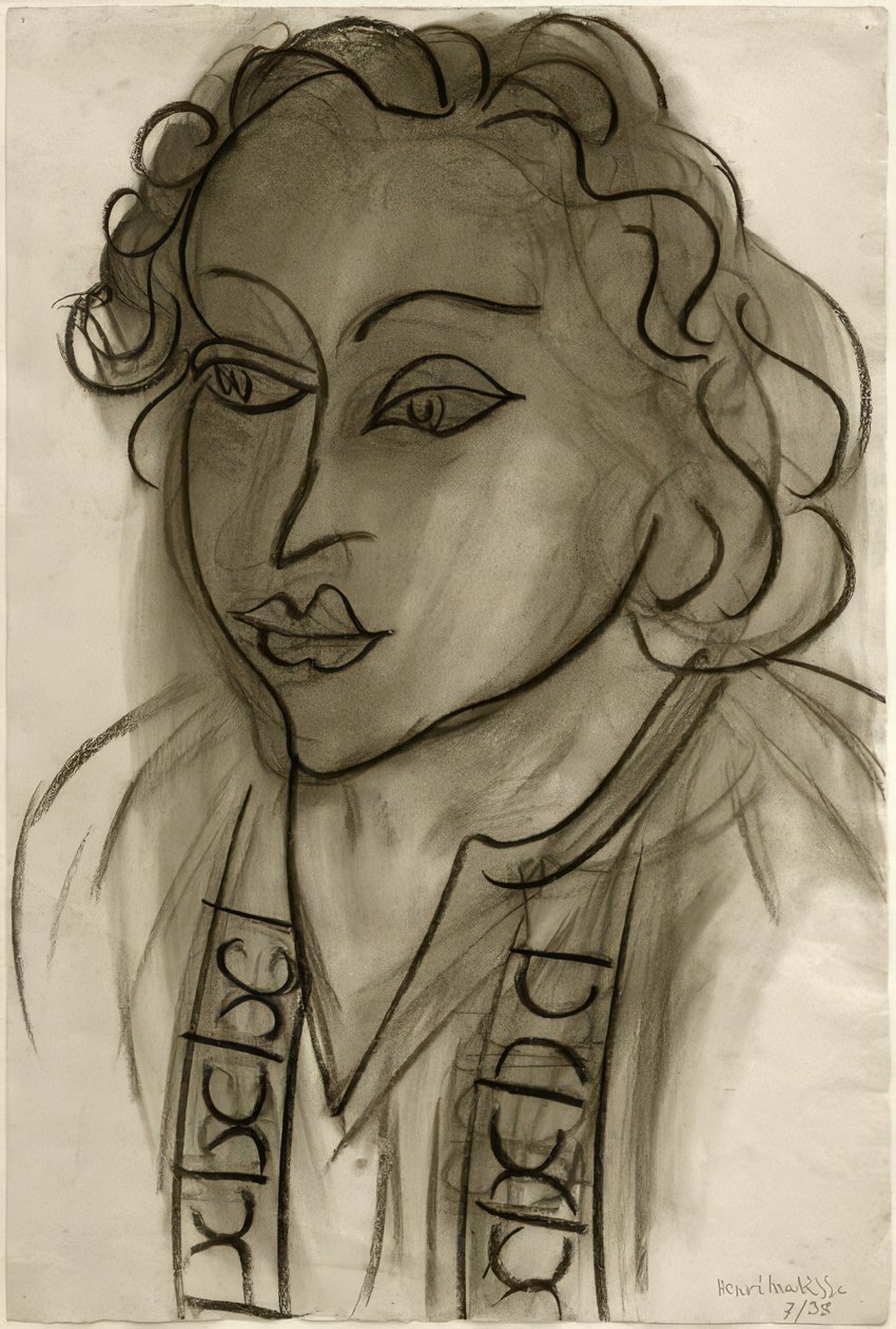 Naisen pää tekijältä Henri Matisse