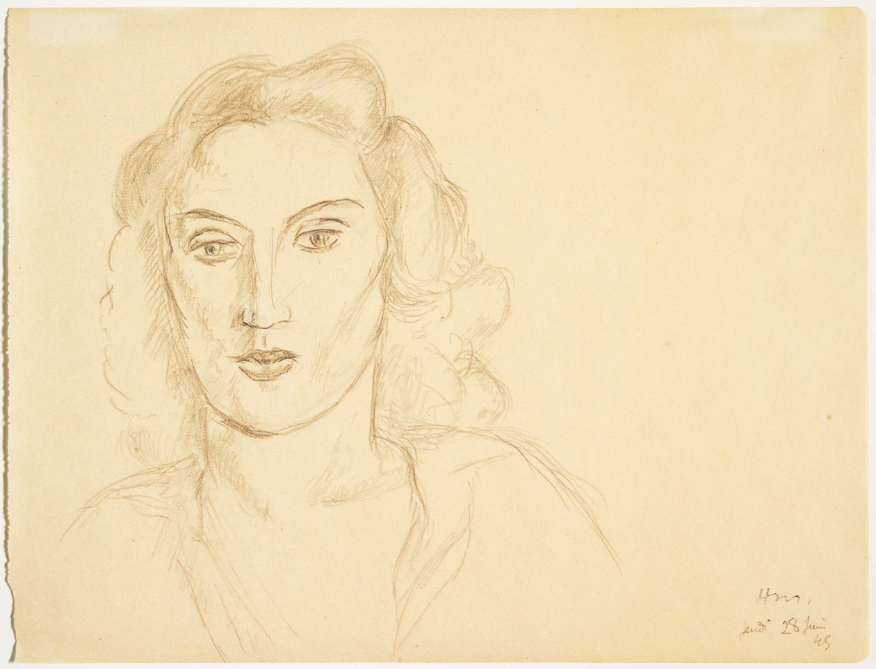 Naisen pää tekijältä Henri Matisse