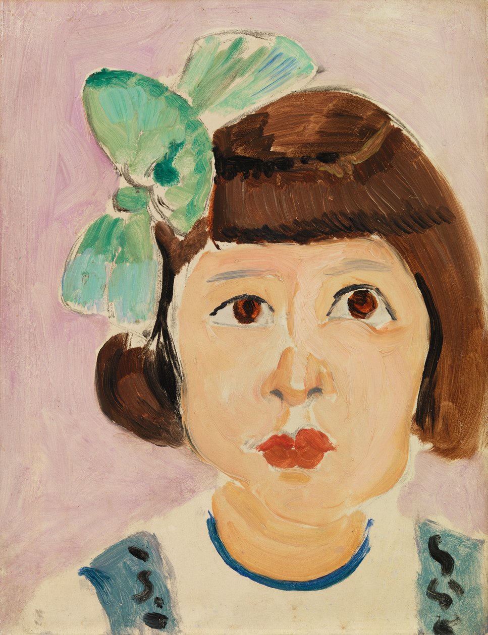 Nuoren tytön pää (Tête de fillette) tekijältä Henri Matisse