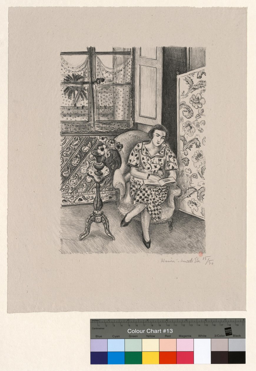 Sisäkuva, lukeminen tekijältä Henri Matisse