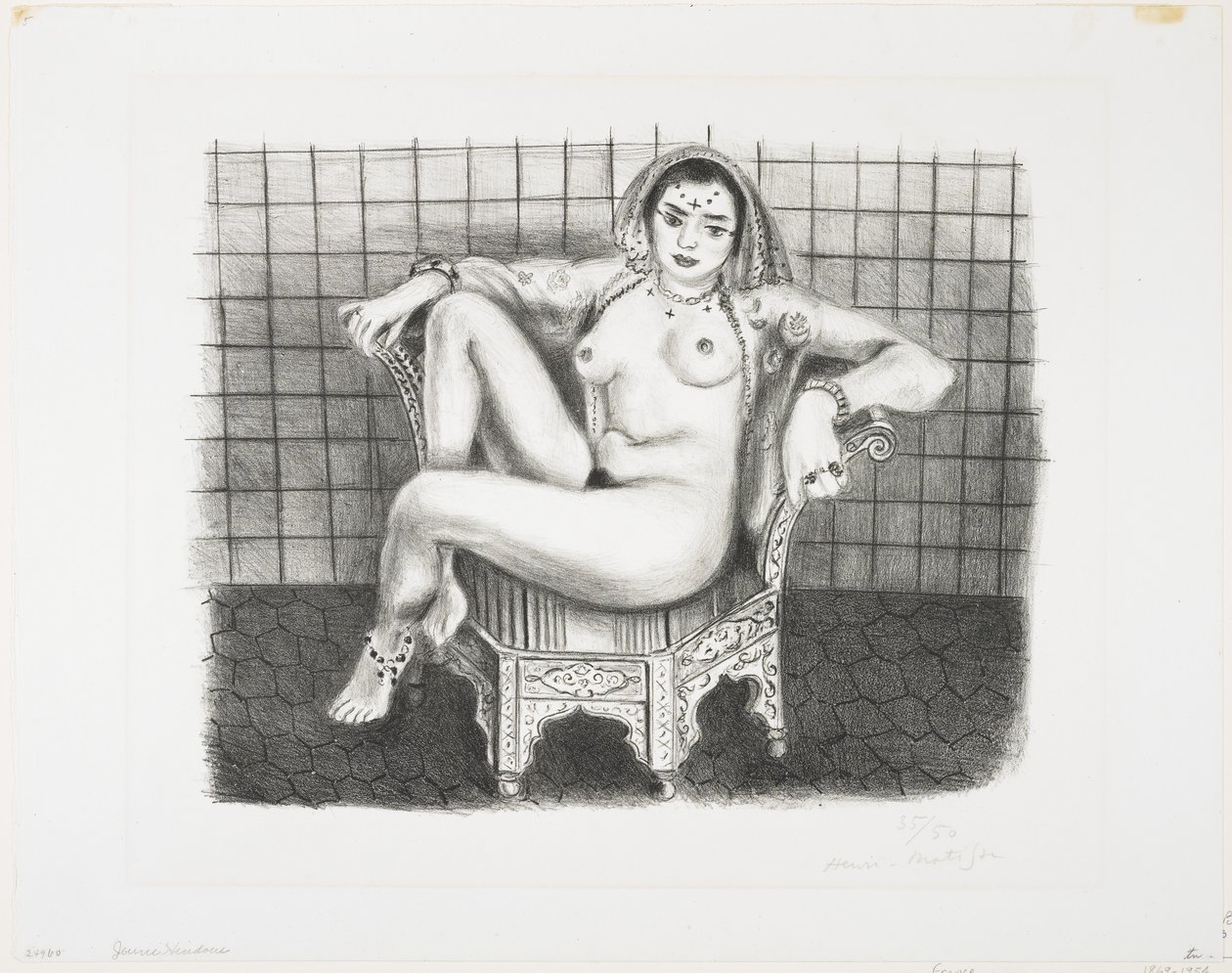 Nuori hinduistinen odalisko tekijältä Henri Matisse