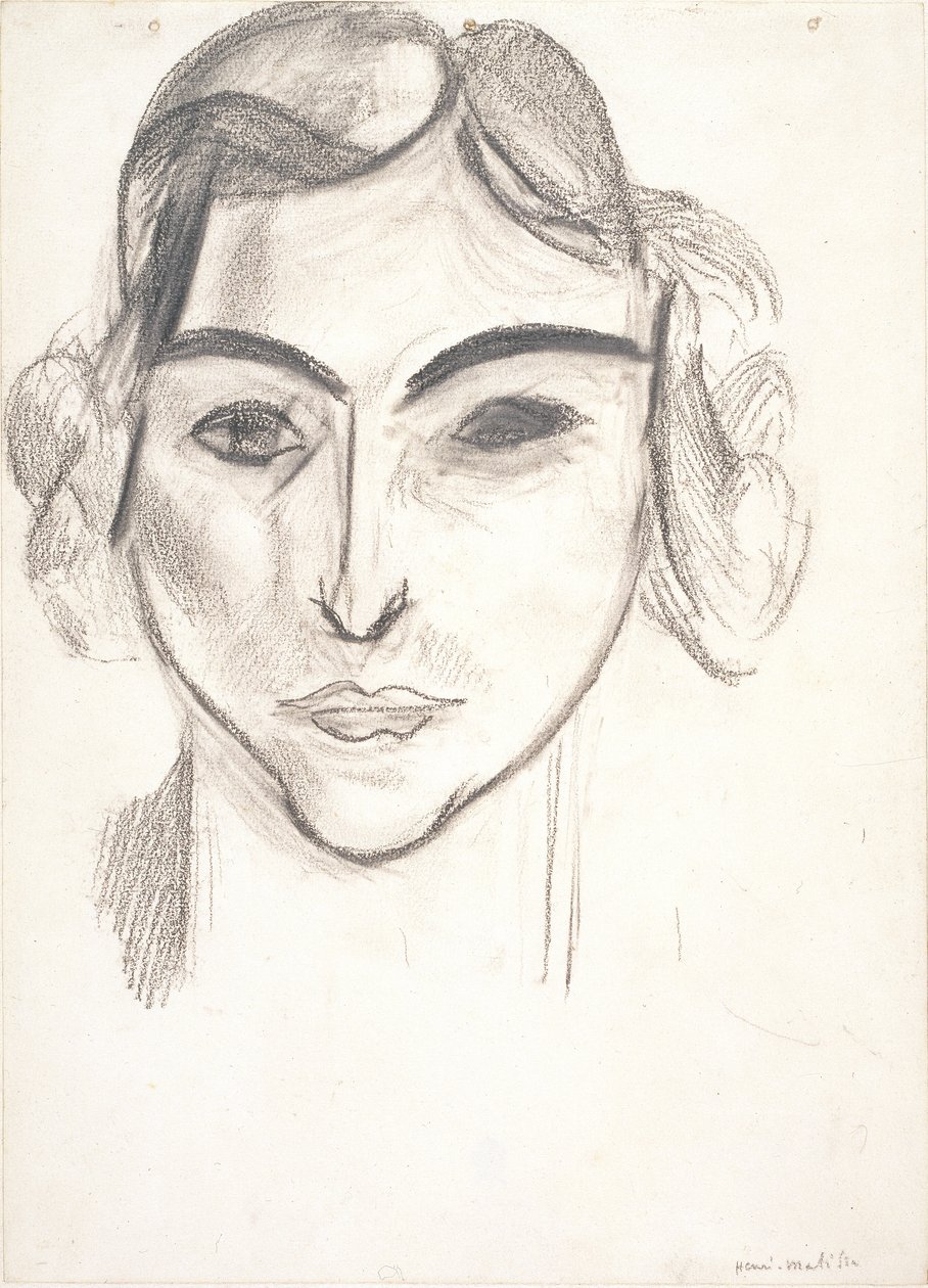 Naisen pää. Lauretten muotokuva tekijältä Henri Matisse