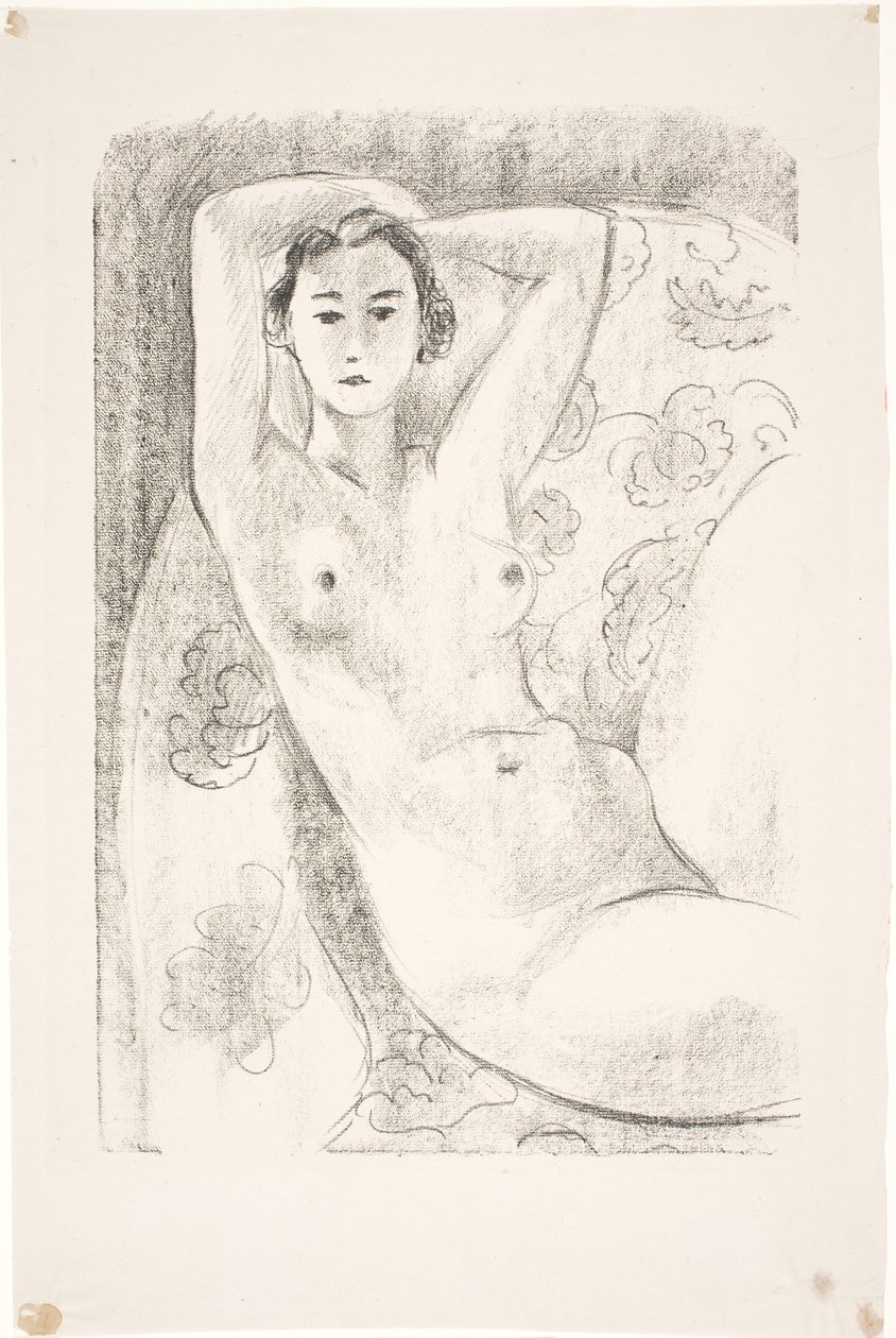 Naismalli, istumassa nojatuolissa tekijältä Henri Matisse