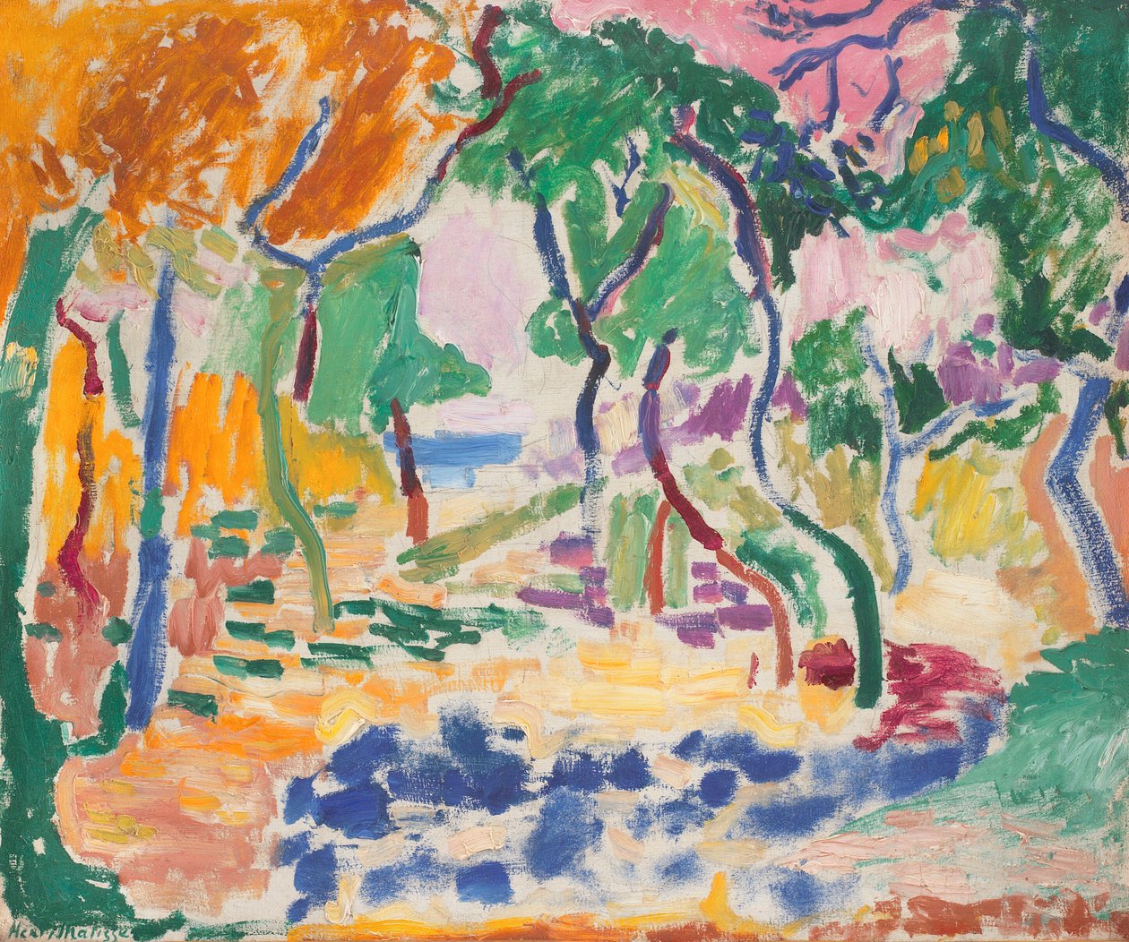 Maisema Colliouren lähellä. Tutkielma teokseen "Elämänilo" tekijältä Henri Matisse