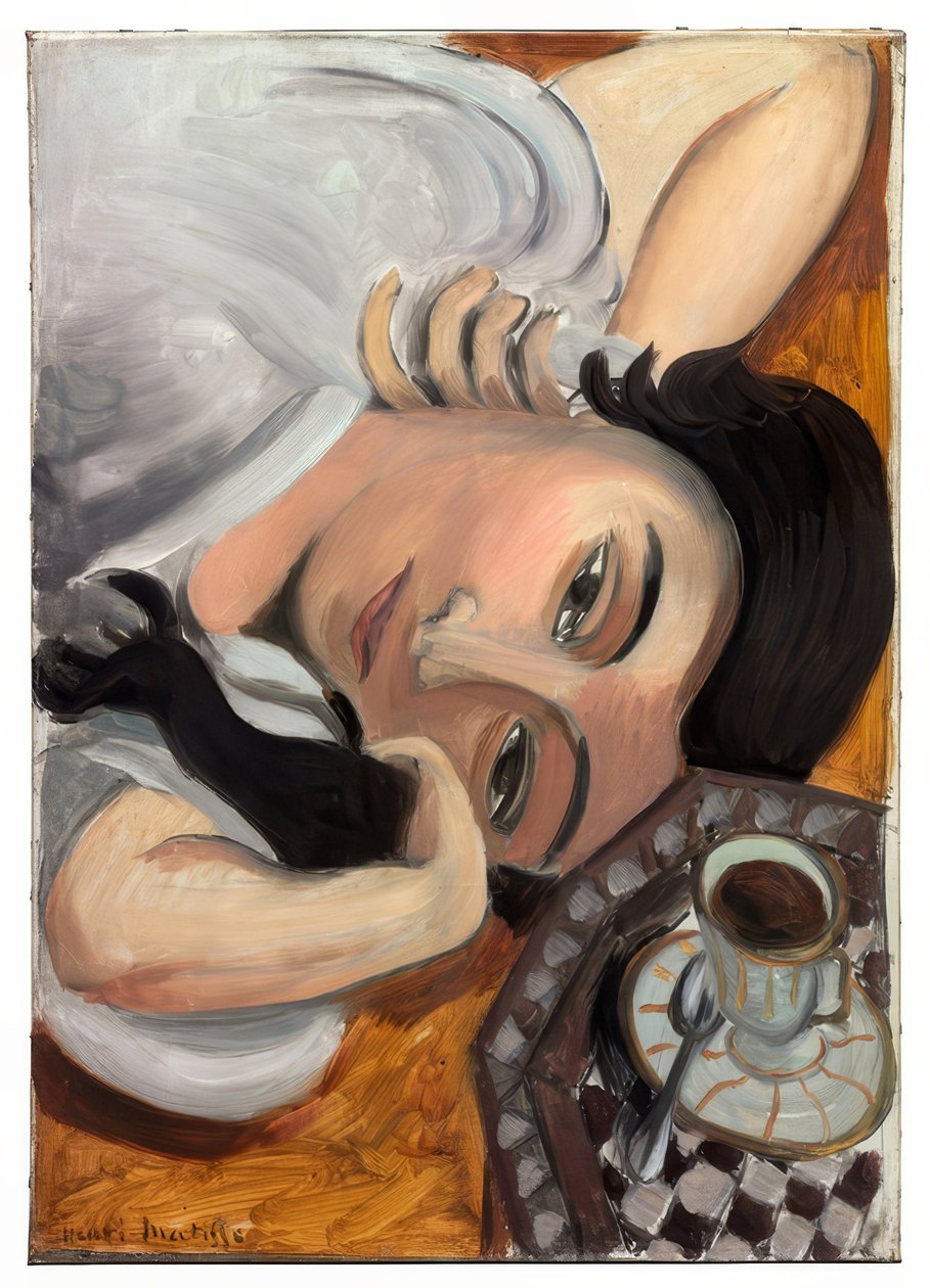 Laurette ja kuppi kahvia tekijältä Henri Matisse