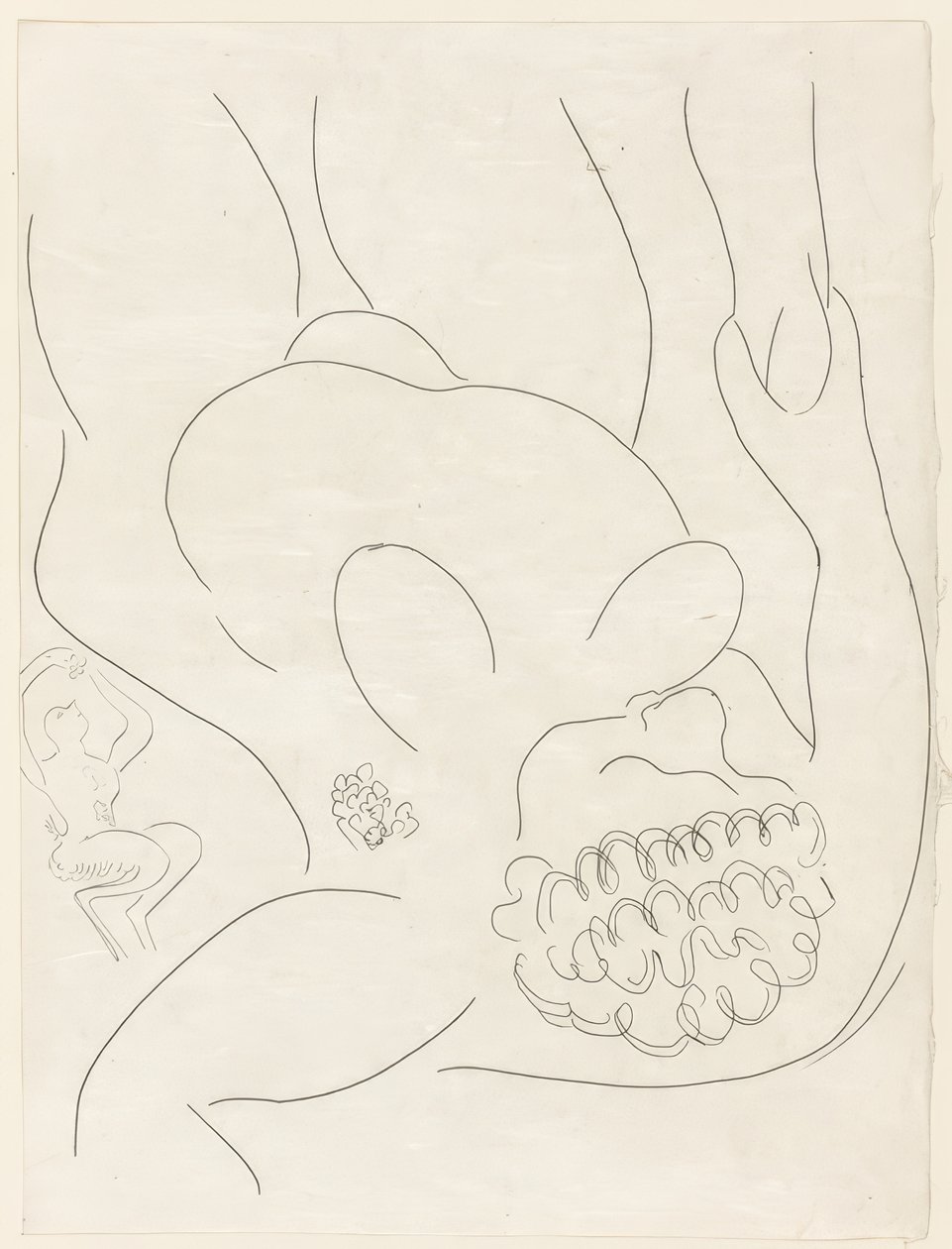 Le Pitre Châtié, neljäs levy teoksesta Poesies de Mallarmé. tekijältä Henri Matisse