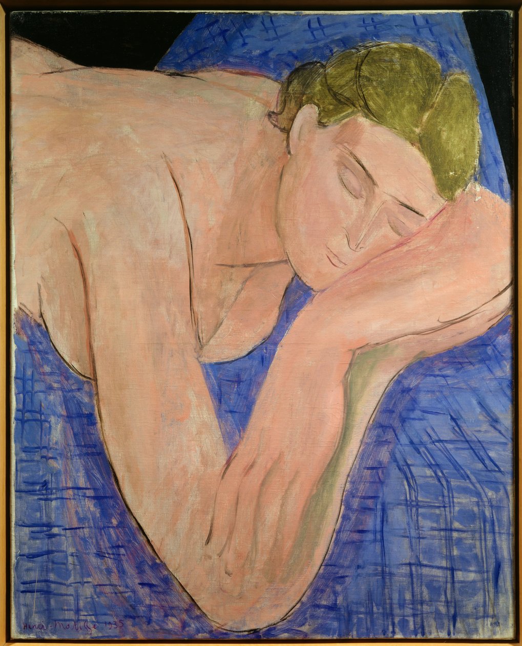 Le reve 1935 (öljy kankaalle) tekijältä Henri Matisse