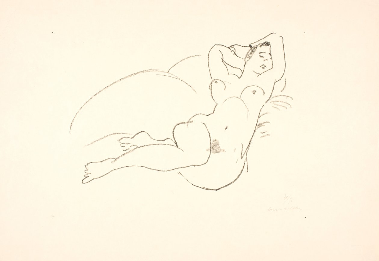 Makaava, naispuolinen alastonmalli tekijältä Henri Matisse