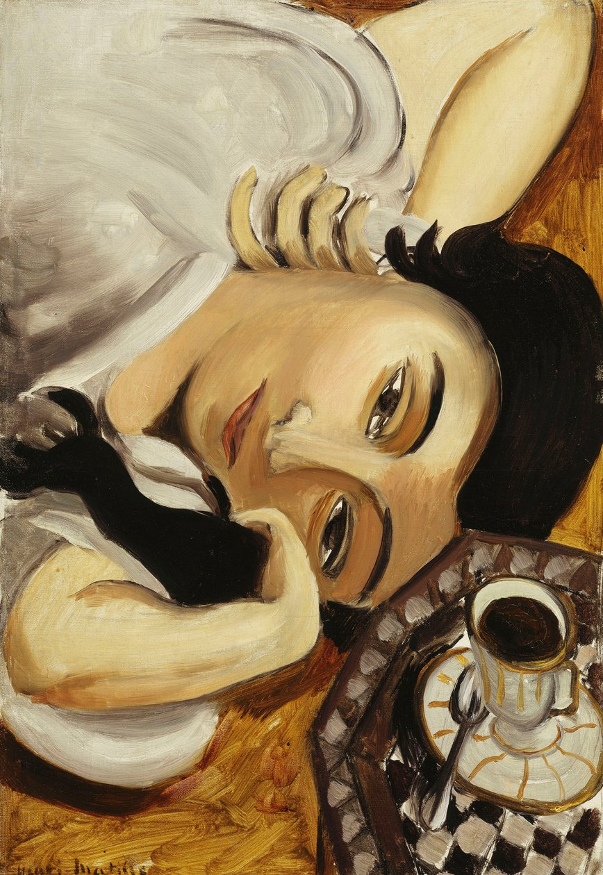 Lorette ja kuppi kahvia tekijältä Henri Matisse