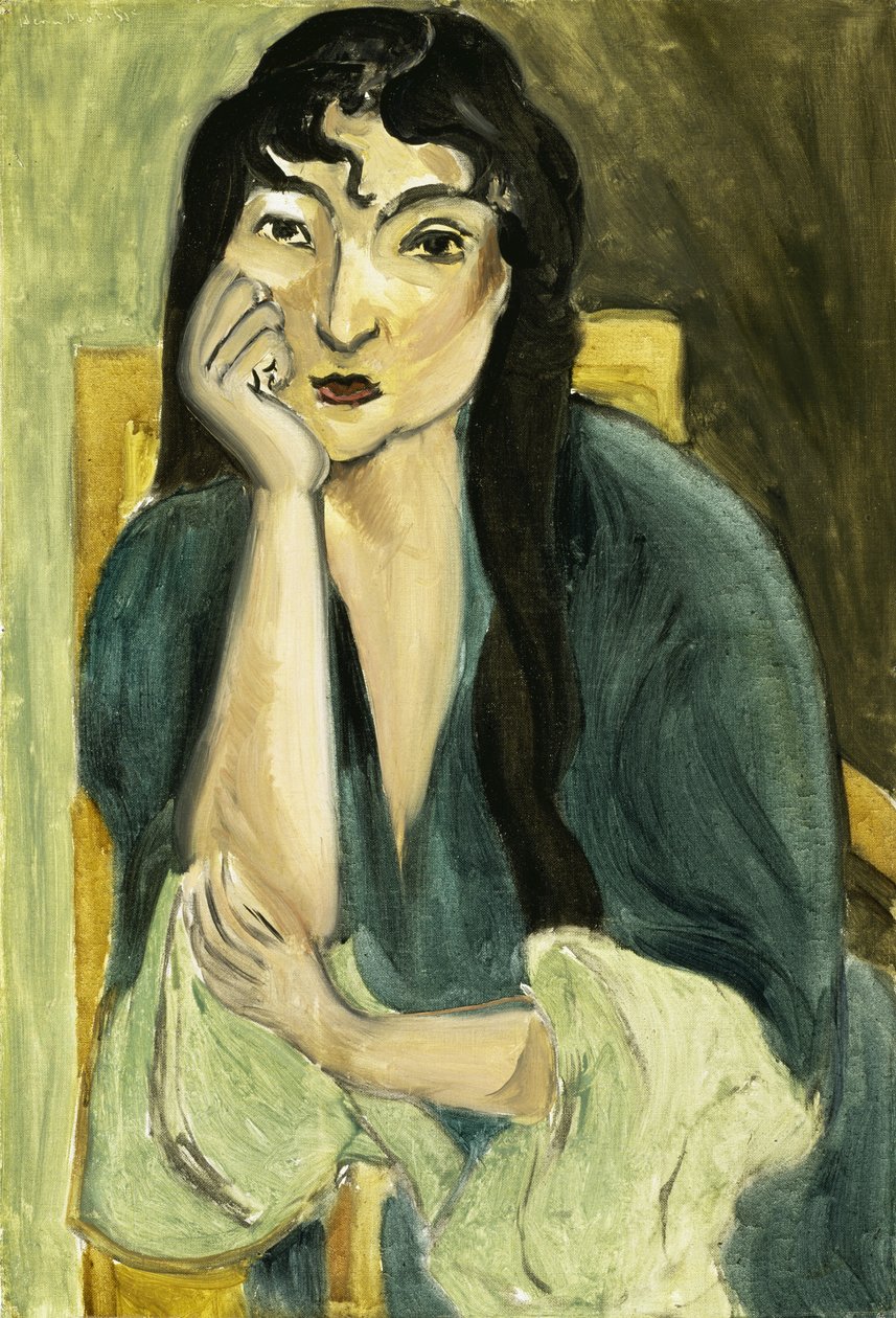 Meditaatio (Loretten muotokuva), noin 1916 (öljy kankaalle). tekijältä Henri Matisse