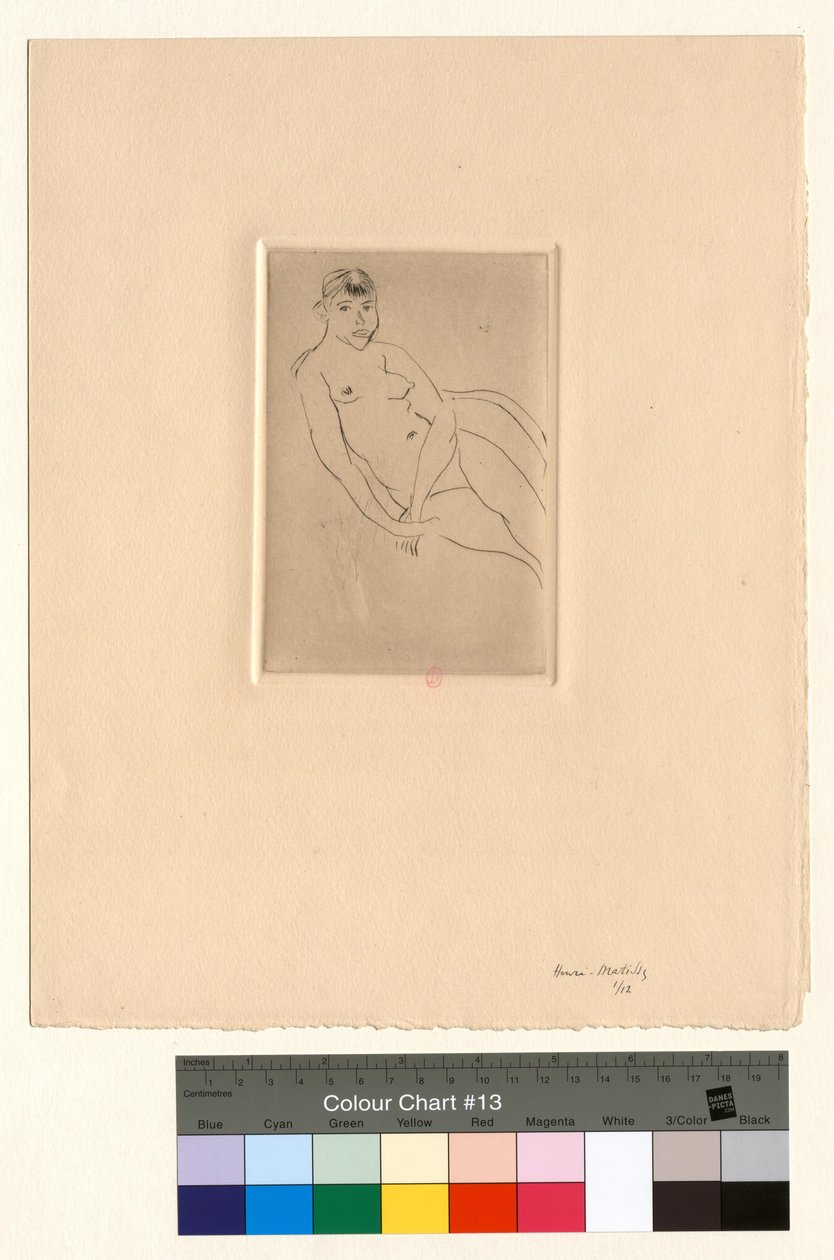 Puoliksi makaava alaston tekijältä Henri Matisse