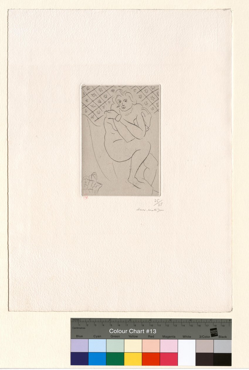 Istuva alastonhahmo, käsivarret ristissä rinnalla tekijältä Henri Matisse