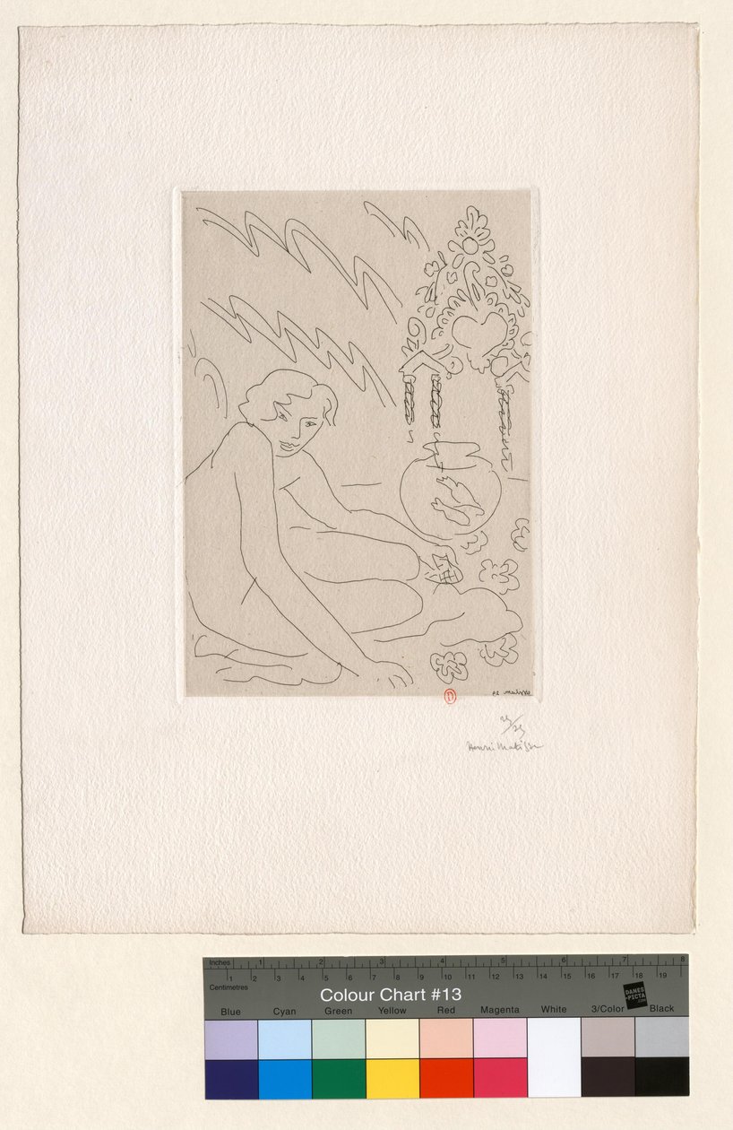 Alaston marokkolaisen peilin äärellä tekijältä Henri Matisse