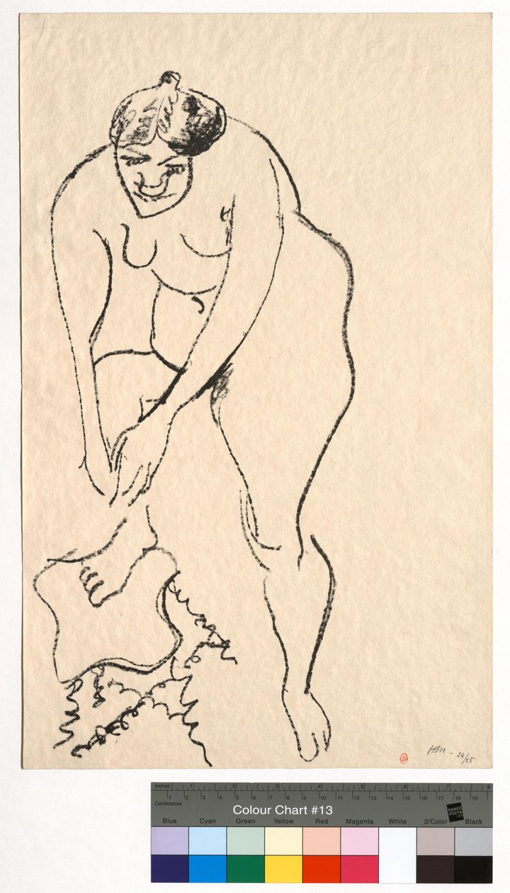 Alaston oikea jalka jakkaralla tekijältä Henri Matisse