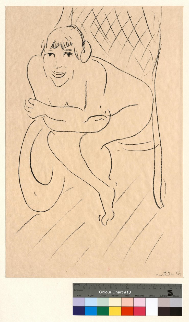 Alasti keinutuolissa tekijältä Henri Matisse