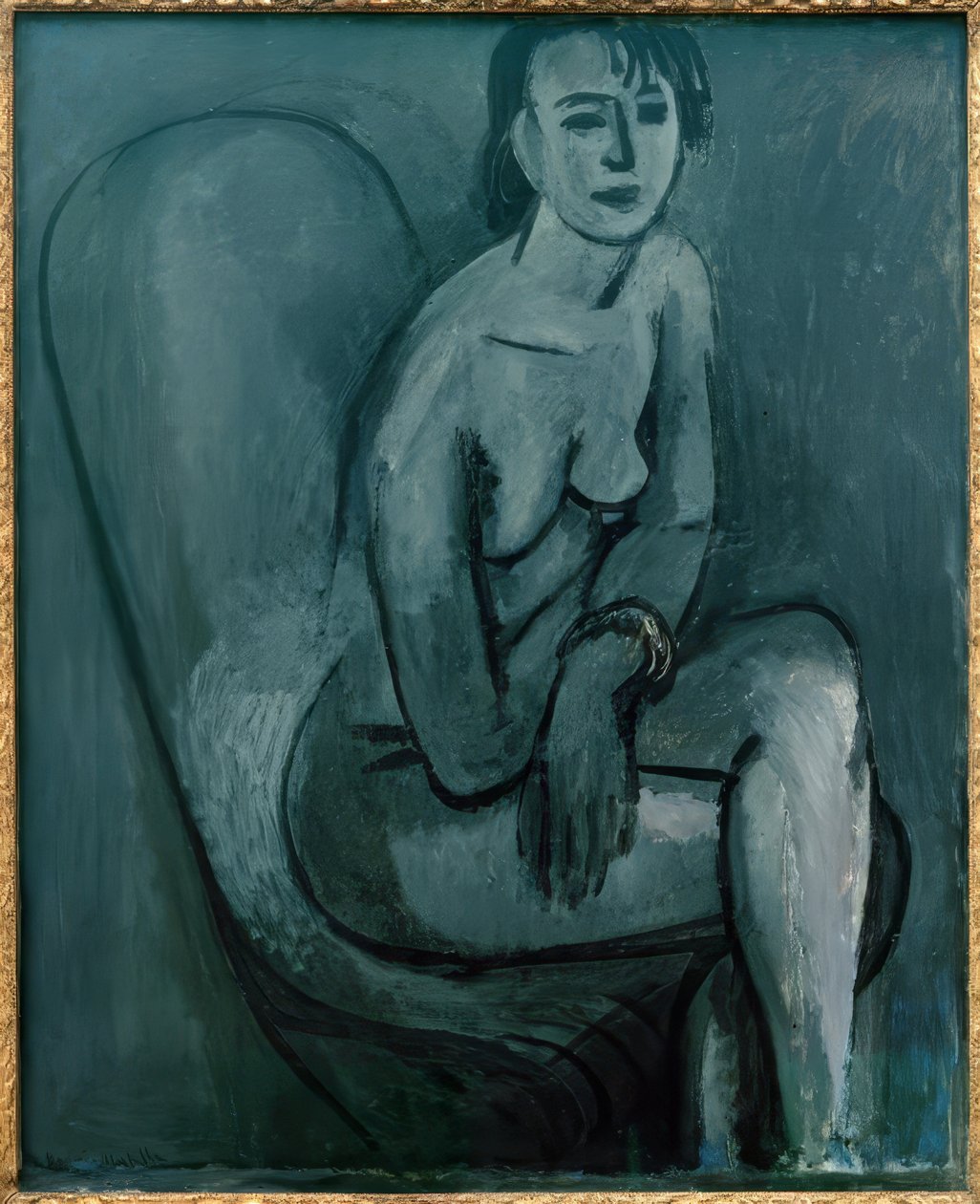 Harmaa nude rannekorun kanssa tekijältä Henri Matisse