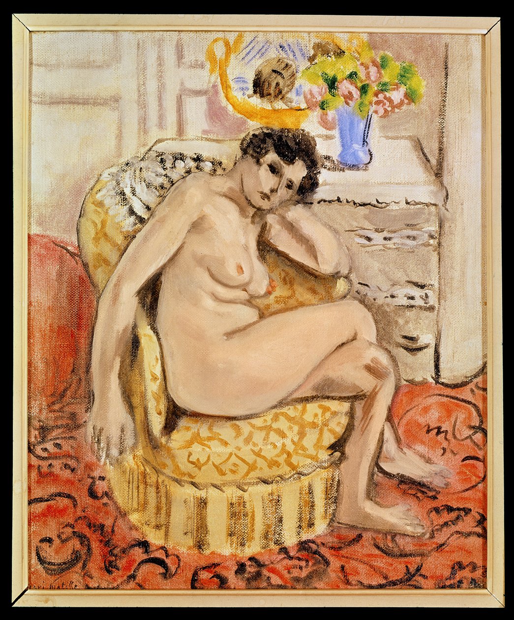 Alaston nojatuolissa tekijältä Henri Matisse