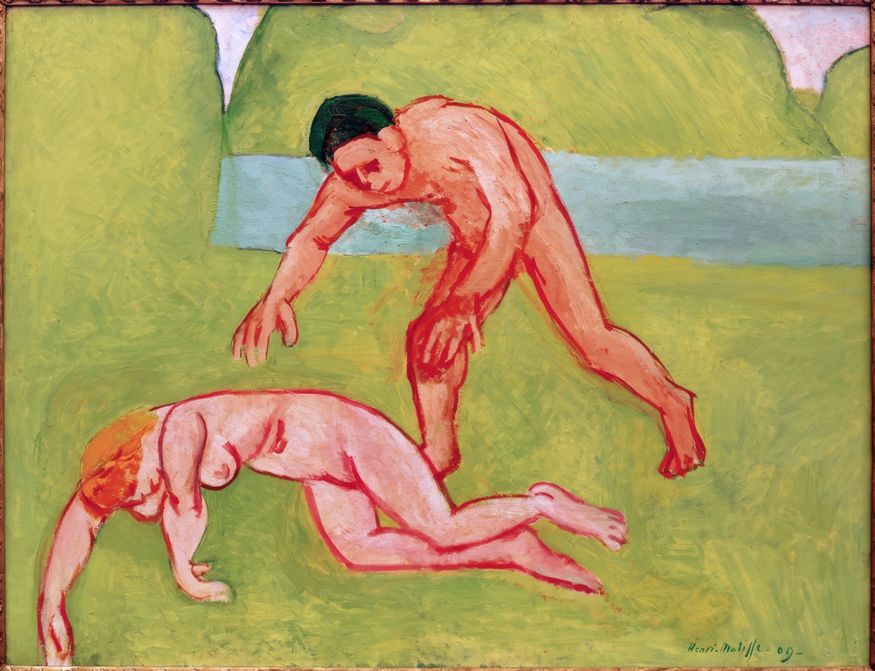 Nymfi ja satyyri tekijältä Henri Matisse